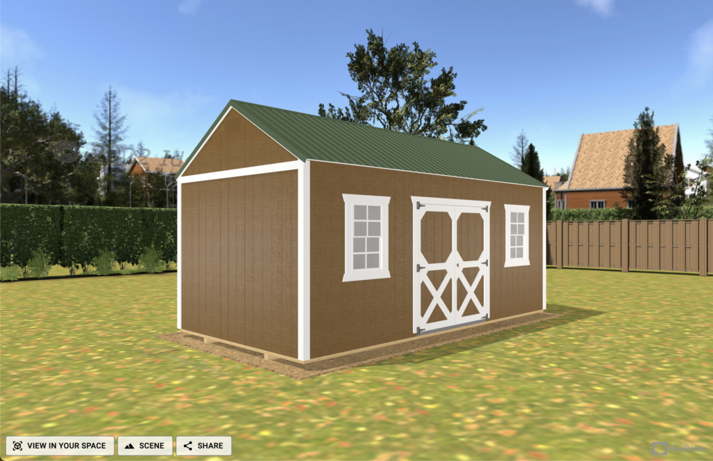 3D portable shed